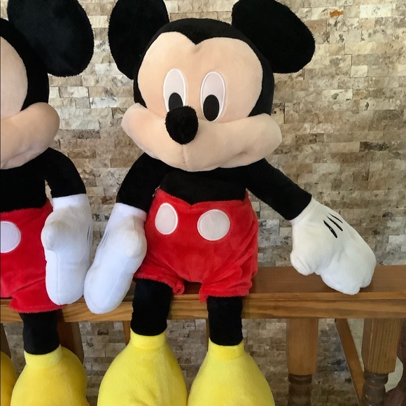 Lot Of 2 Mickey Mouse Twins Clubhouse Plush Stuffed Animal Jumbo 24" Disney CUTE - Picture 4 of 11